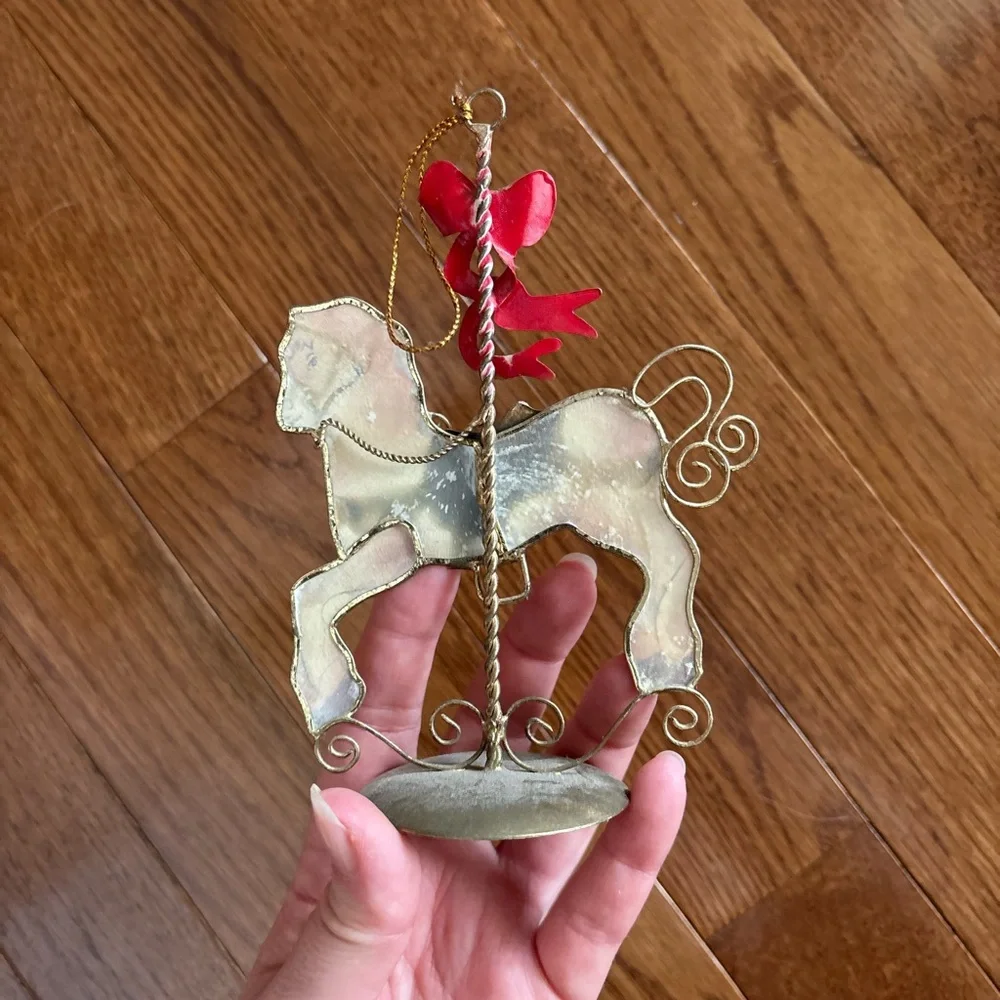 Vintage Carousel Horse Ornament
